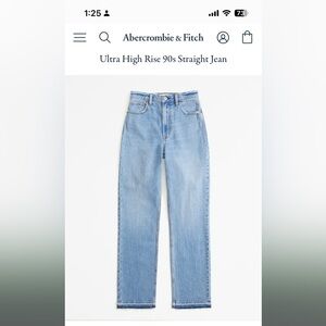 Abercrombie & Fitch High Rise Women Jeans - Light Blue